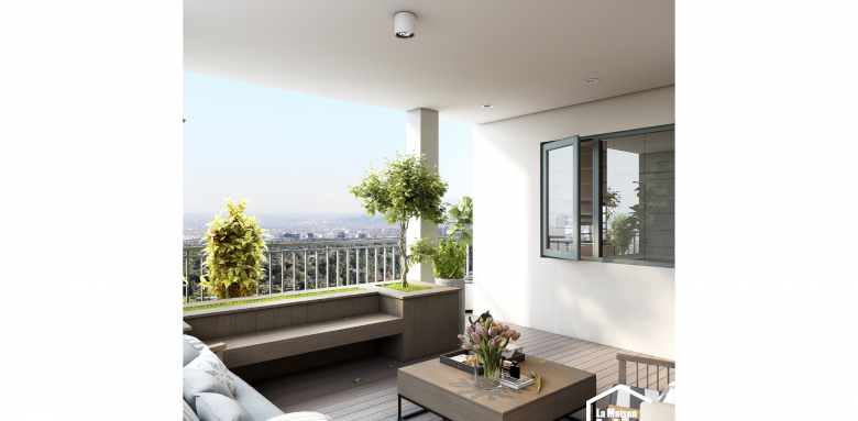 Transformer un balcon en petit jardin - Percy-en-Normandie 50410