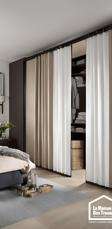 Dressing Portes coulissantes ou rideaux