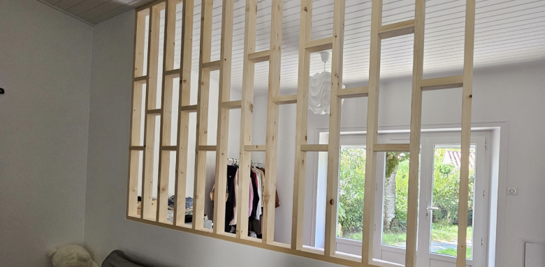 Claustra en bois décoratif - Nantes 44