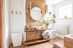 salle de bain scandinave en bois