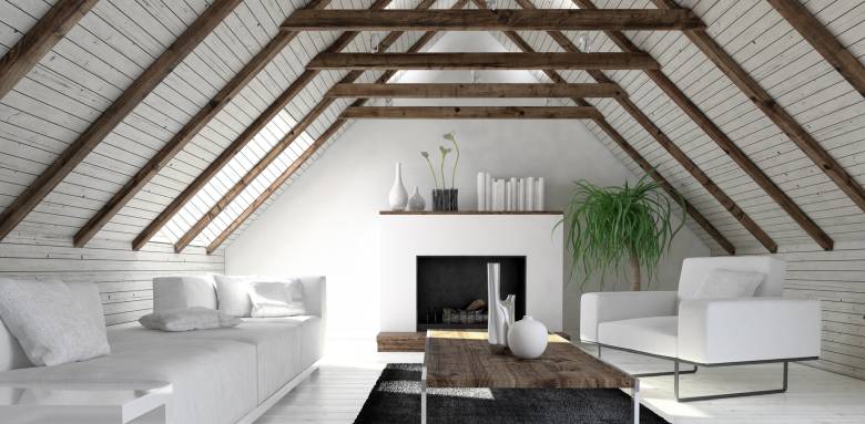 Aménagement de combles en salon - Bourg-en-Bresse 01