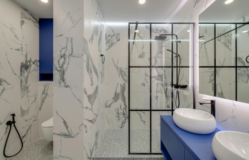 Salle de bain marbre 
