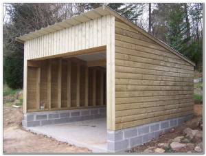 Garage en bois 