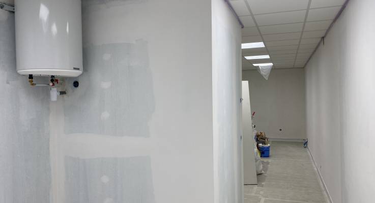 Rénovation en cours des locaux