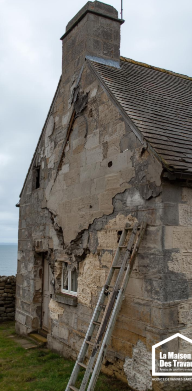 reprise enduit mur pignon maison