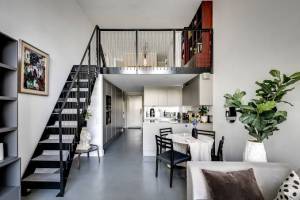 Appartement transformé en duplex 