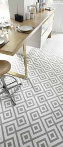 Sol en vinyle style parquet 