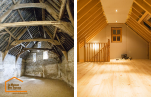 Avant-Après aménagement grange
