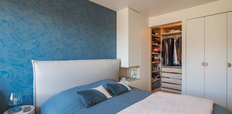 rénovation d'une chambre avec dressing à Paris