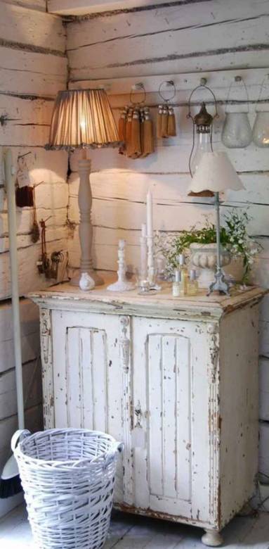 Meuble d'entrée pour une ambiance shabby chic