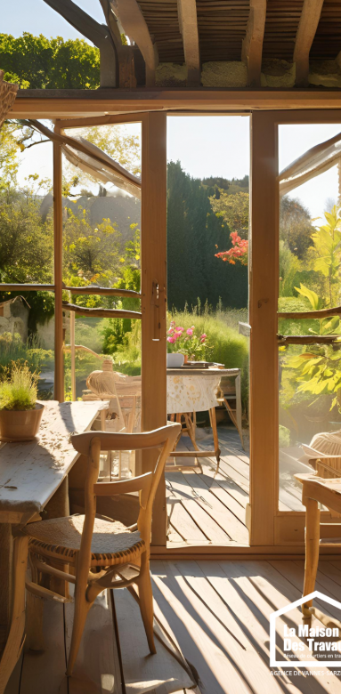 veranda avec finition haut de gamme