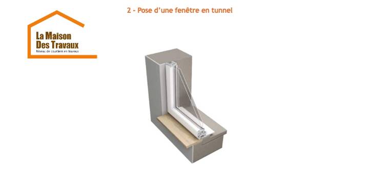 Pose de fenêtre en tunnel à Francheville 69340