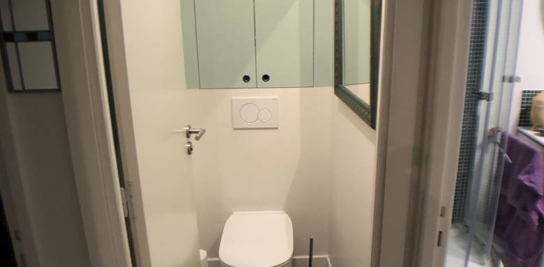 wc séparés d'une salle de bain dans un appartement au chesnay