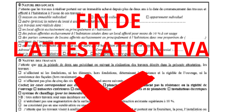 FIN ATTESTATION TVA