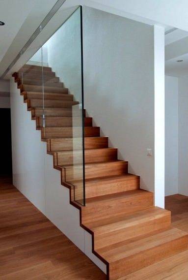 Escalier intérieur droit en bois et métal - Arras 62