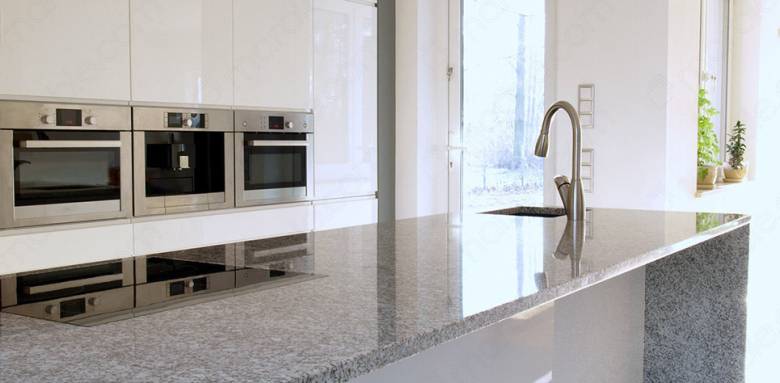 Plan de travail en Corian coloris gris