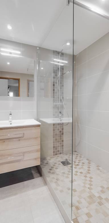 Salle de bain rénovée à Lille 59