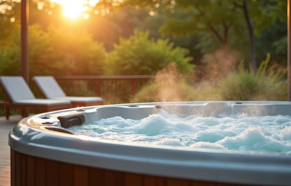 Installation d'un spa sur une terrasse, une intégration réussie