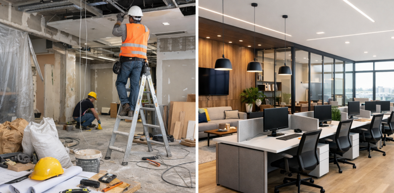 rénovation de bureaux à Issy-les-Moulineaux (92)