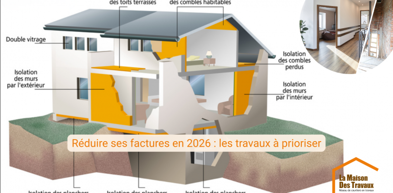 Les travaux prioritaires pour réduire vos factures en 2026 à Chartres La Maison des Travaux