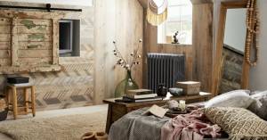 Lambris mural bois chambre