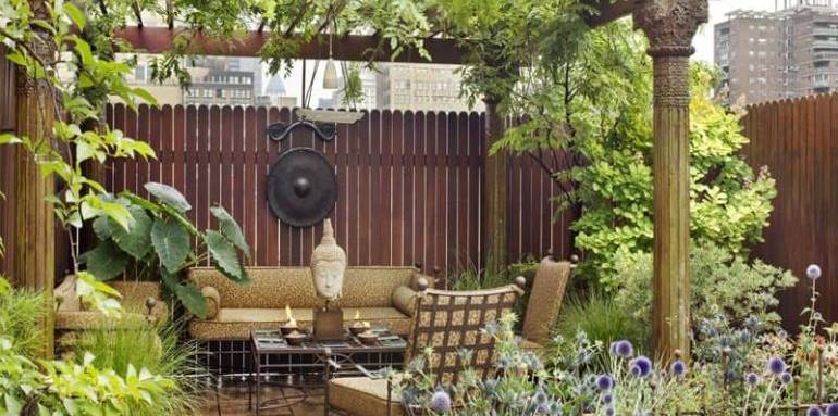 Terrasse exotique
