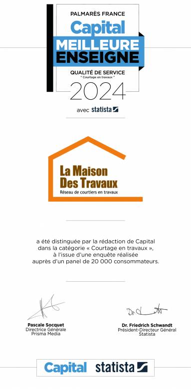 La Maison Des Travaux, meilleure enseigne 2024