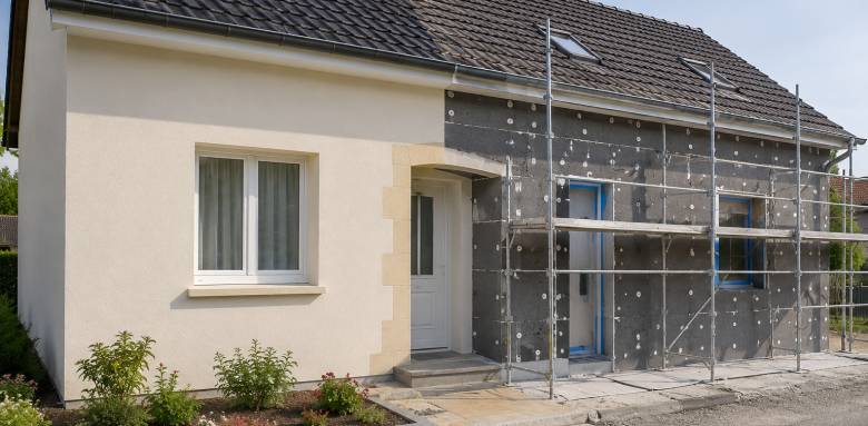 Isolation par l'extérieur ITE d'une maison à Troyes