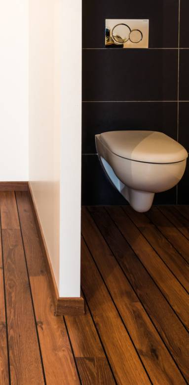 Des idées pour séparer les wc du reste de la salle de bain