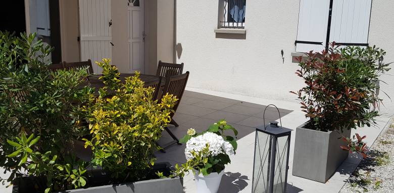 Terrasse carrelée