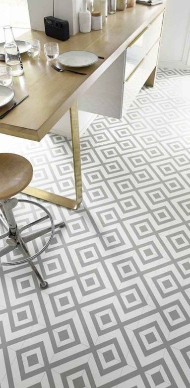 Sol en vinyle style parquet 