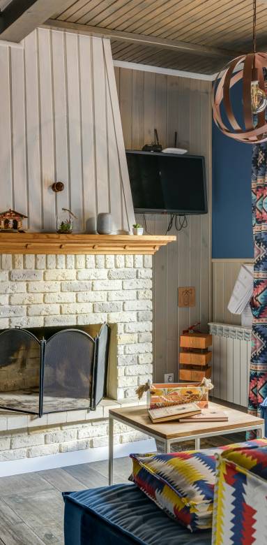 Touche de couleur pour apporter de la modernité dans une grange