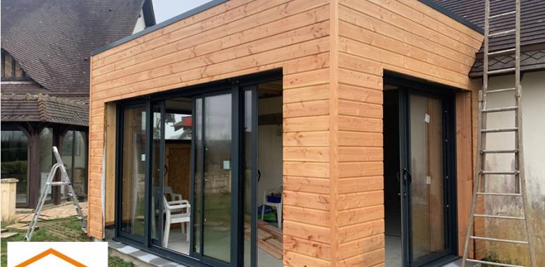 Extension bois La Maison des Travaux Rouen 2