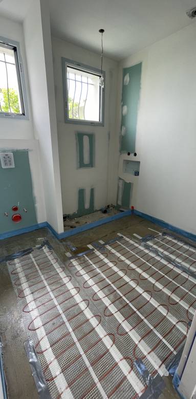 Réalisation d'un plancher chauffant à Saint Jean de Monts (85160)