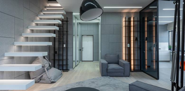 duplex très moderne dans l'esprit loft 
