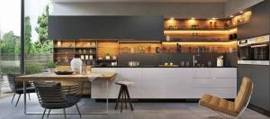 Vue 3D cuisine moderne