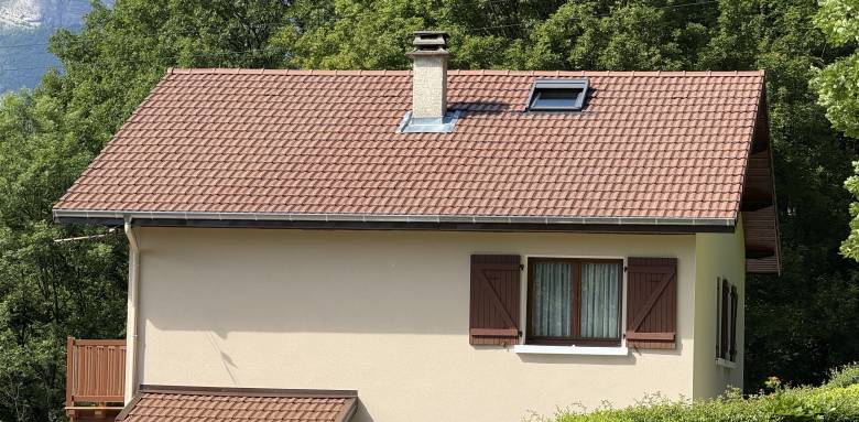 Rénovation de toiture terminée, dans le Grésivaudan