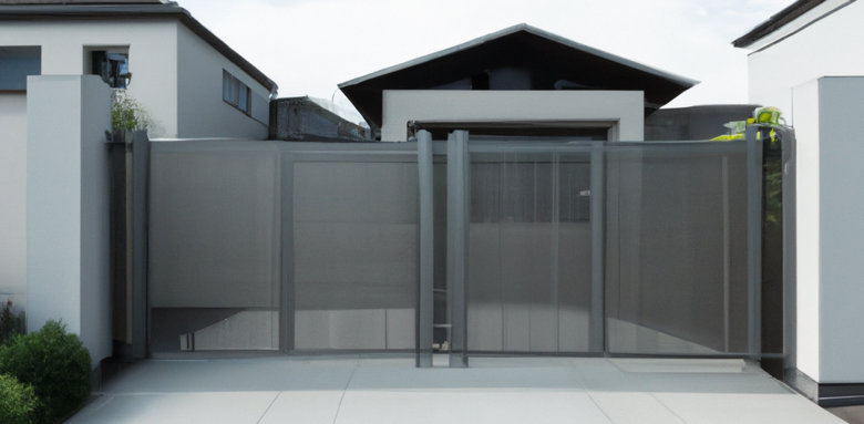 Génération 3D d'un portail devant une maison 2