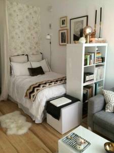 Astuces d'aménagement de studio, coin chambre - Nantes 44