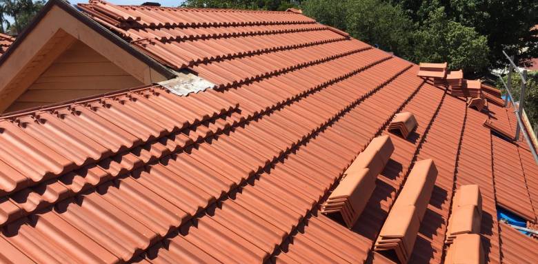 Toiture en cours de rénovation 