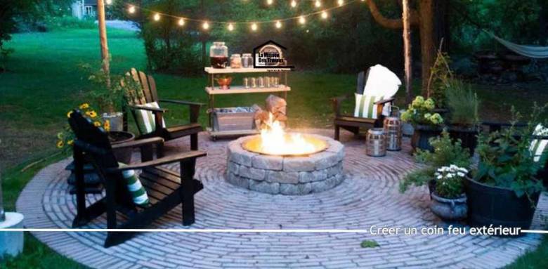 Créer un coin feu extérieur
