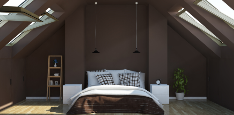 Chambre parentale combles Cenon