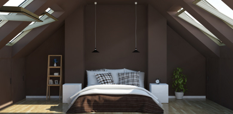 Chambre parentale combles Cenon