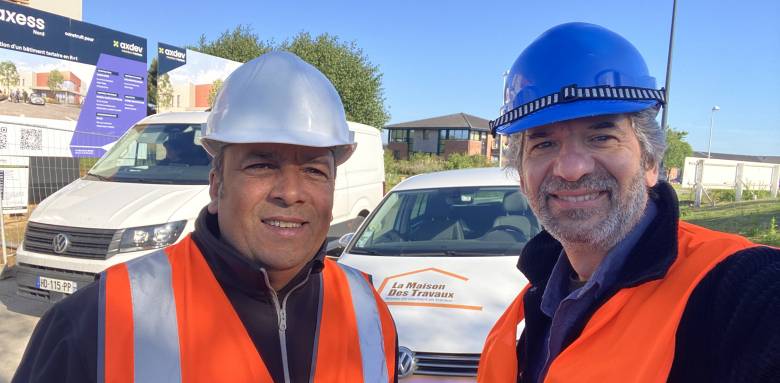 Visite d'un chantier d'un futur partenaire La Maison Des Travaux Marcq-en-Baroeul 