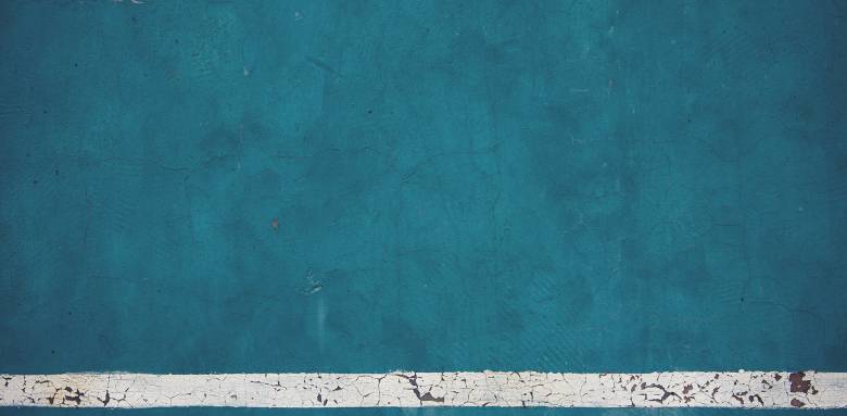 Mur avec tadelakt bleu 