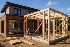 Faire une extension bois à Bruz
