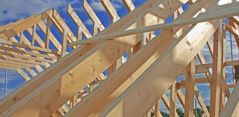 charpente en construction