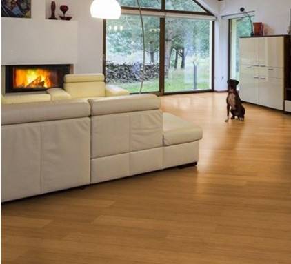 Parquet bambou dans le salon