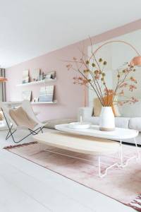 Salon rose pastel