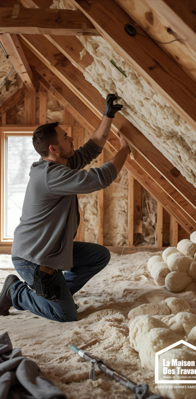 Isolation combles maison Penestin